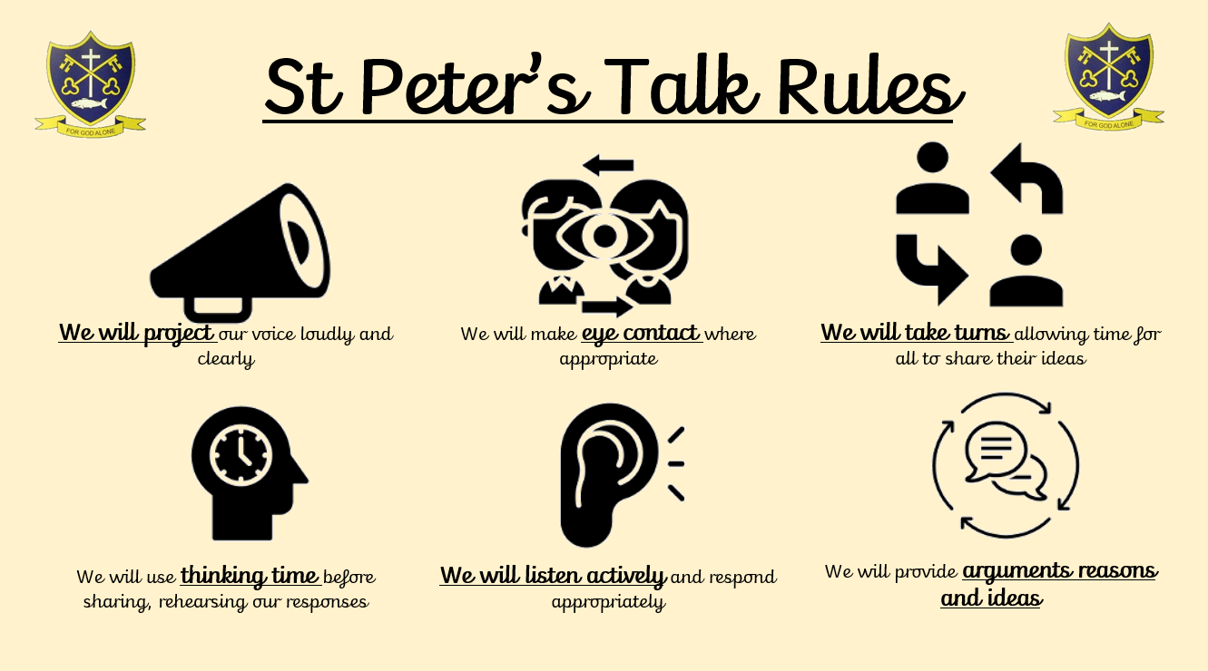 The rules we follow when we are sharing discussions with peers